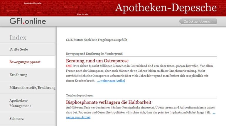gfi-online edepesche screenshot